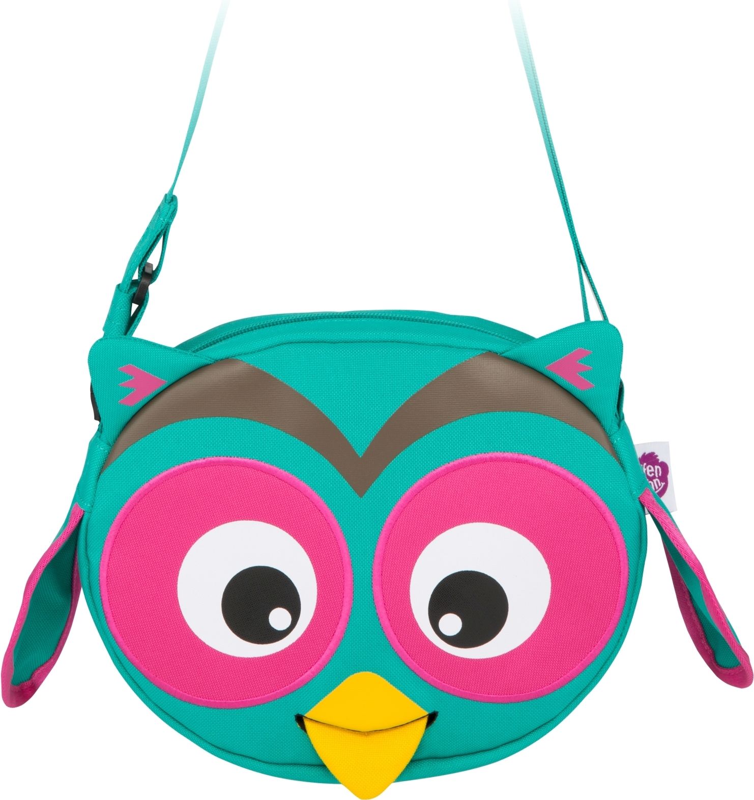 Affenzahn Messenger Bag Olivia Owl - turquoise uni - obrázek 1