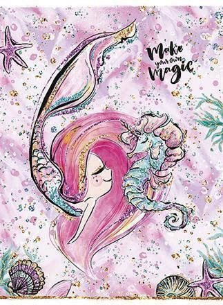 Sešit "Mermaid", čtverečkovaný, mix, A5, 36 listů, SHKOLYARYK - obrázek 1
