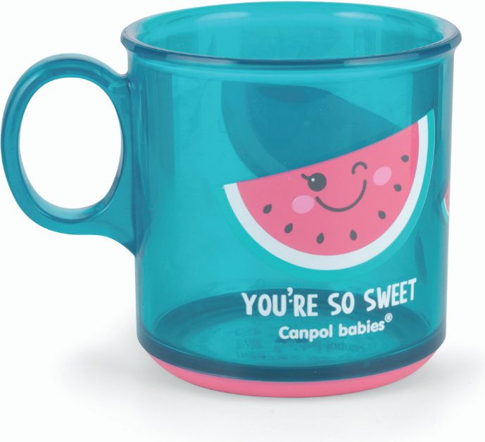 Dětský hrníček Canpol babies protiskluzový 2/100 meloun - obrázek 1