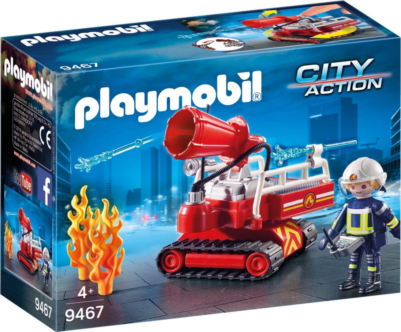 PLAYMOBIL Hasičské robotické vodní dělo 9467 - obrázek 1