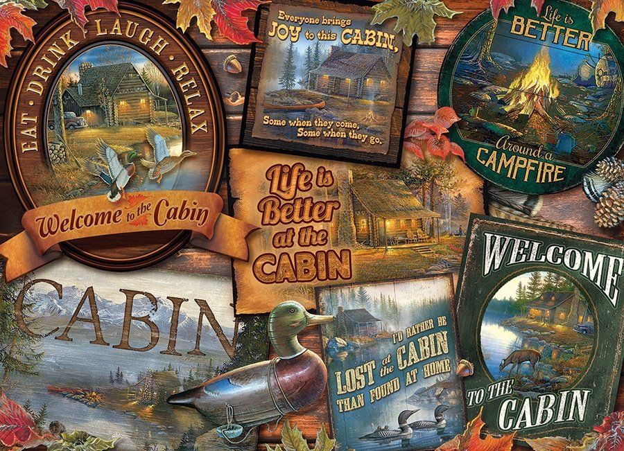 COBBLE HILL Puzzle Chatové štítky 1000 dílků - obrázek 1