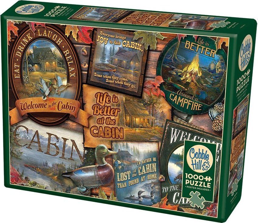 COBBLE HILL Puzzle Chatové štítky 1000 dílků - obrázek 3
