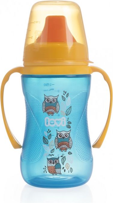 Dětský netekoucí hrníček LOVI LOVI FOLKY 250ml modrý - obrázek 1