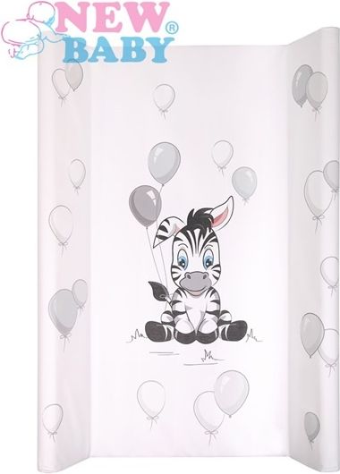 Přebalovací podložka s deskou New Baby bílá Zebra 70x50 - obrázek 1