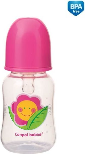 Kojenecká láhev Canpol babies Happy Garden 120ml kytka - obrázek 1