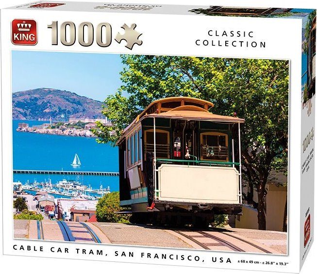 KING Puzzle Tramvaj, San Francisco 1000 dílků - obrázek 1
