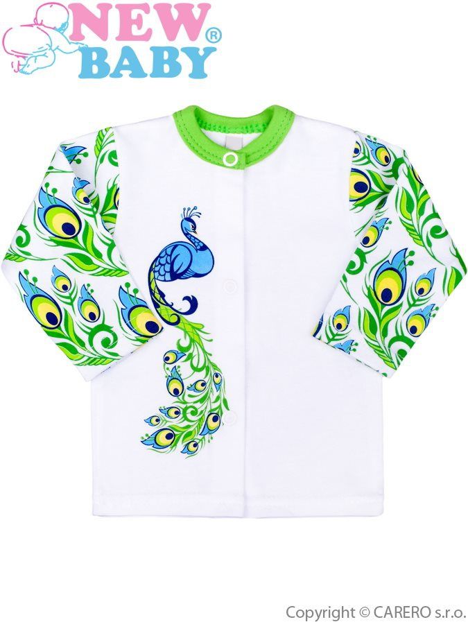 Kojenecký kabátek New Baby z Luxusní kolekce Páv 80 (9-12m) - obrázek 1