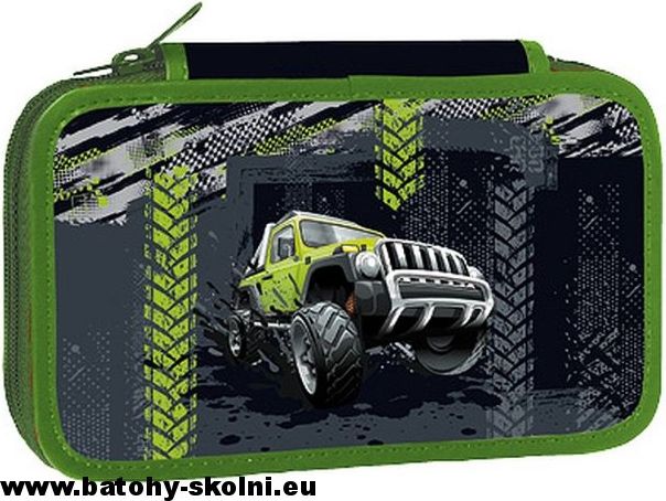 Školní penál třípatrové pouzdro Stil Offroad - obrázek 2