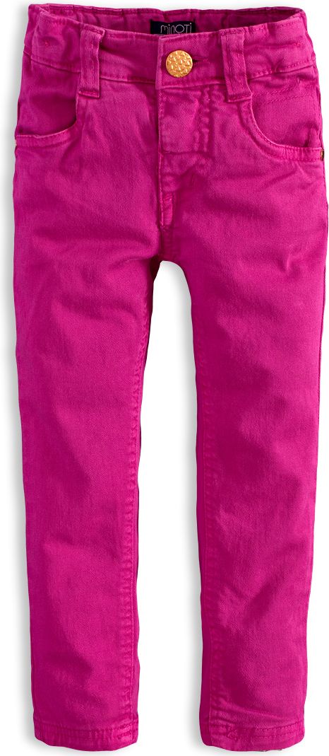 Kojenecké barevné džíny MINOTI PETAL tmavě růžové Velikost: 80-86 - obrázek 1