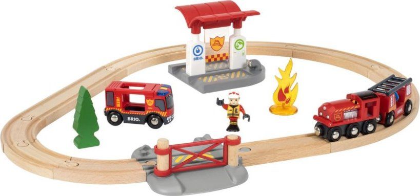 BRIO Vláčkodráha s týmem hasičů - obrázek 1