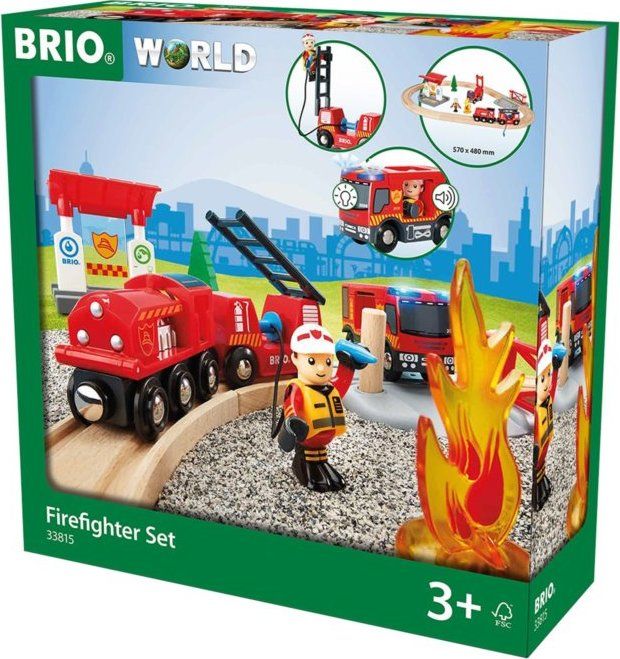 BRIO Vláčkodráha s týmem hasičů - obrázek 2