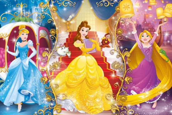 CLEMENTONI Puzzle Disney princezny: Kouzlo okamžiku 104 dílků - obrázek 1
