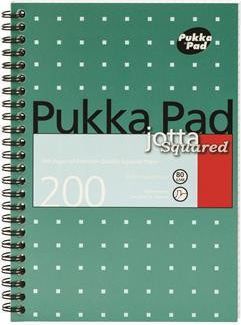 Blok "Metallic Jotta", A5, čtverečkovaný, 100 listů, spirálová vazba, PUKKA PAD - obrázek 1