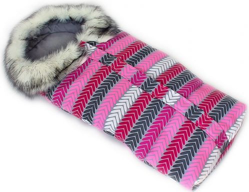 Fusák nejen do autosedačky Baby Nellys ® ESKYMO s kožíškem LUX - 05 - obrázek 1