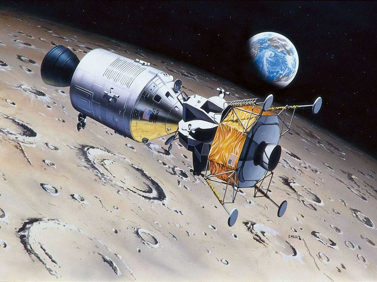 REVELL Gift-Set 03700 - Apollo 11 "Columbia" & "Eagle" (50 Years Moon Landing) (1:96) - obrázek 8