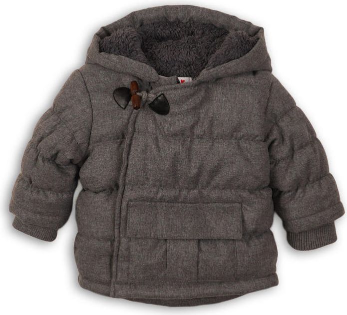 Minoti Bunda chlapecká zimní Puffa šedá 86/92 - obrázek 1