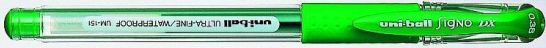 Gelové pero "UM-151", zelená, 0,38mm, s uzávěrem, UNI - obrázek 1