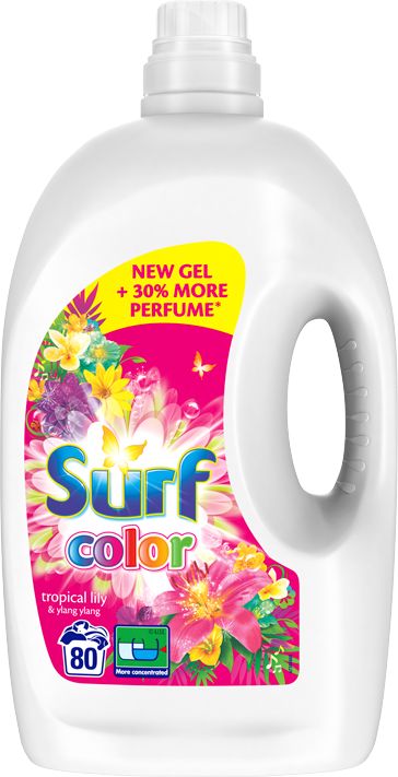 SURF Color Tropical 4,2 l (80 dávek) – prací gel - obrázek 1