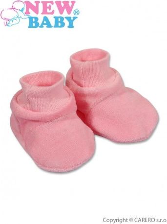 Dětské bačkůrky New Baby růžové, Růžová, 62 (3-6m) - obrázek 1