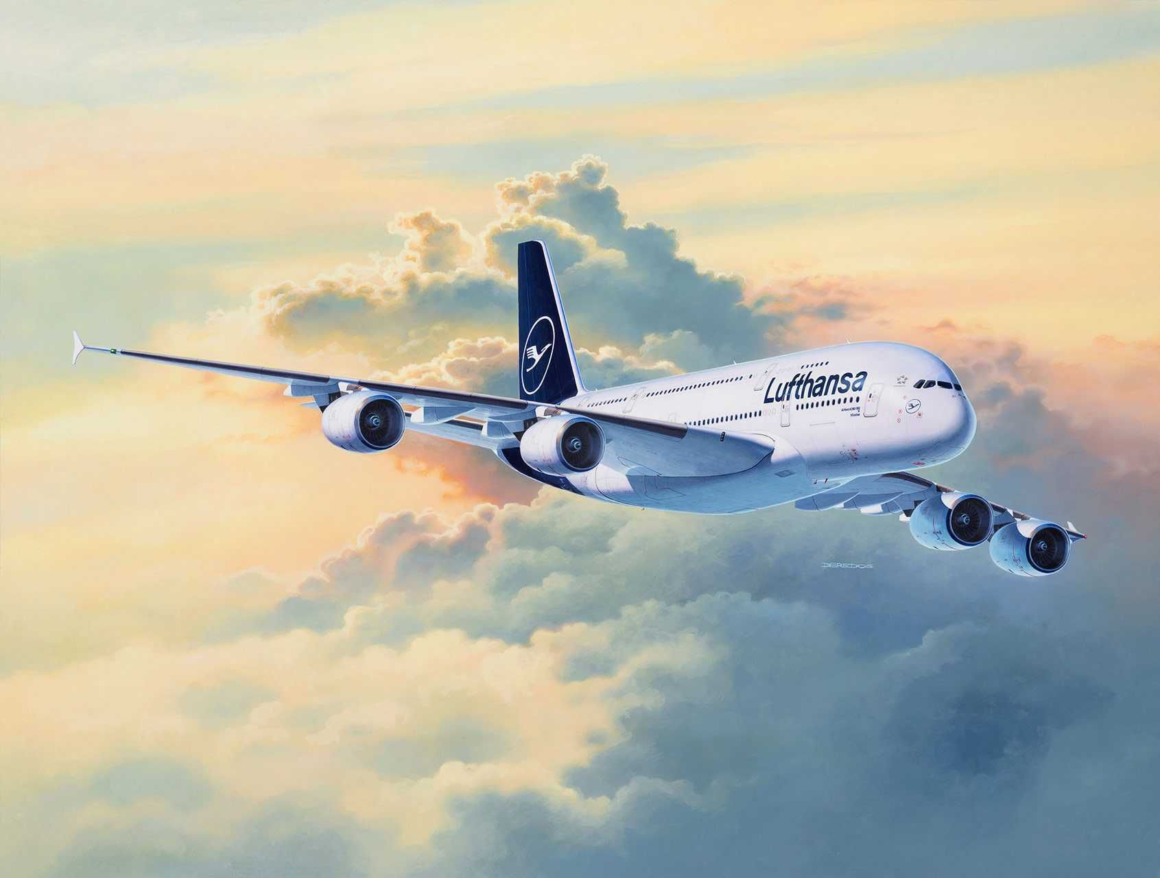 REVELL Plastic ModelKit letadlo 03872 - Airbus A380-800 Lufthansa New Livery (1:144) - obrázek 12