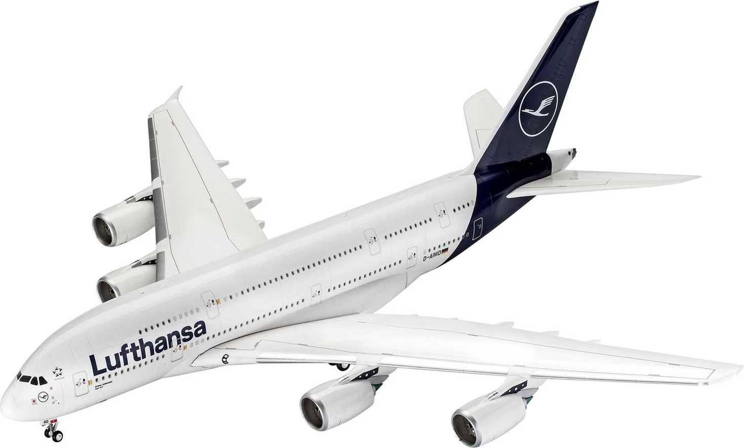 REVELL Plastic ModelKit letadlo 03872 - Airbus A380-800 Lufthansa New Livery (1:144) - obrázek 8