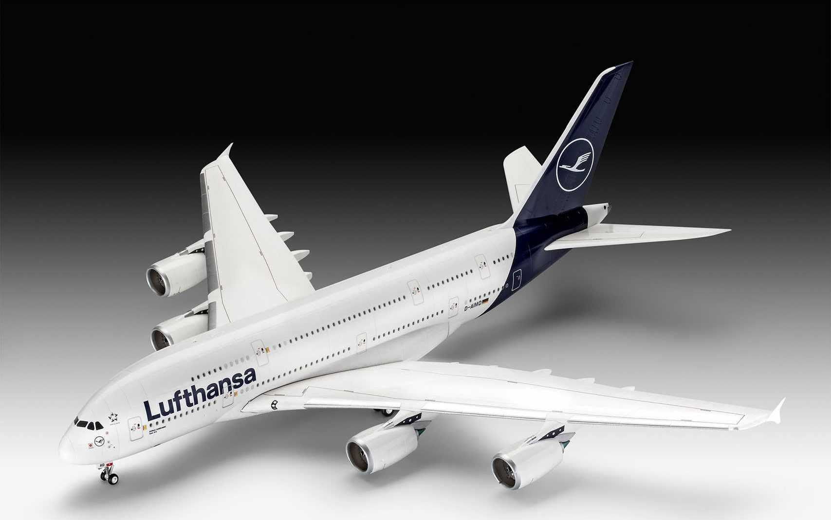 REVELL Plastic ModelKit letadlo 03872 - Airbus A380-800 Lufthansa New Livery (1:144) - obrázek 9