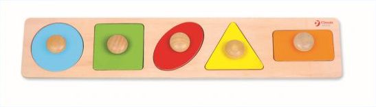 Teddies vkládačka dřevěná geometrické tvary - obrázek 2