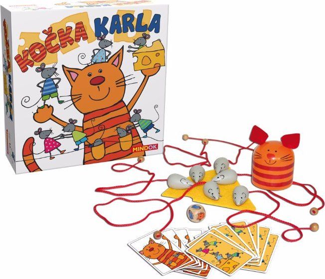 Společenská hra Kočka Karla, MINDOK - obrázek 1
