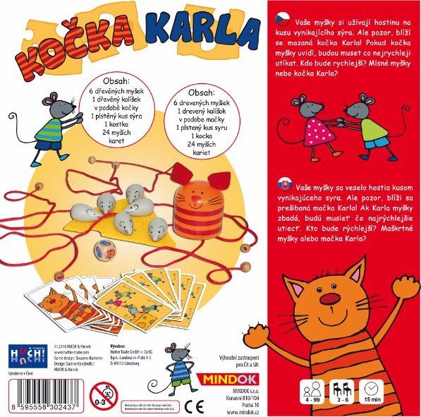 Společenská hra Kočka Karla, MINDOK - obrázek 2