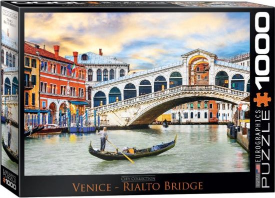 EUROGRAPHICS Puzzle Most Rialto, Benátky 1000 dílků - obrázek 1