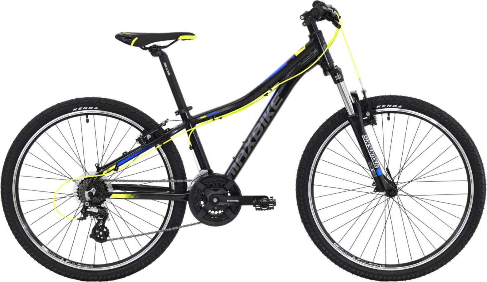 Dětské kolo MAXBIKE Loma 26" černo-žluté - vel. rámu 13" - obrázek 1