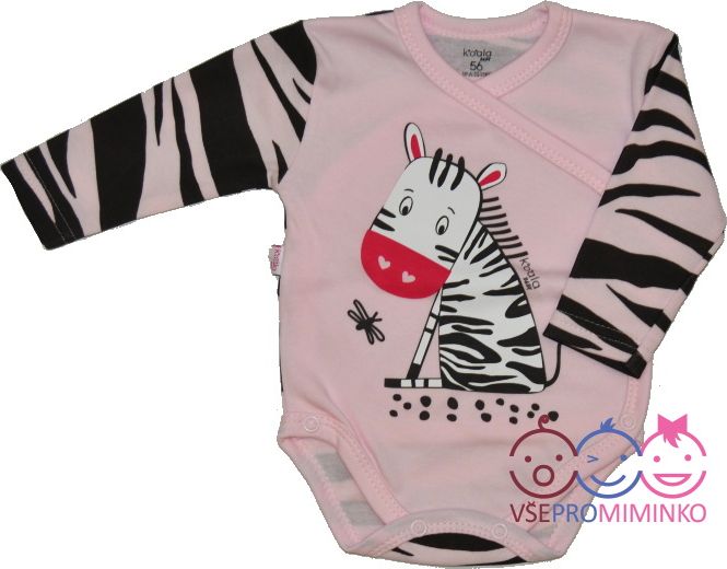 Kojenecké body, Koala baby, zebra růžové zavinovací velikost 56 - obrázek 1