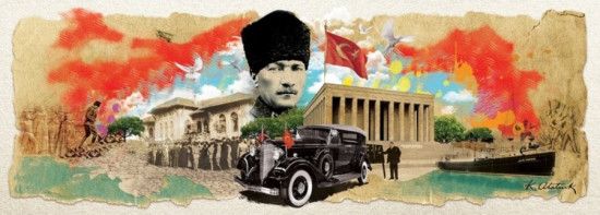 ART PUZZLE Panoramatické puzzle Ataturk - koláž 1000 dílků - obrázek 1