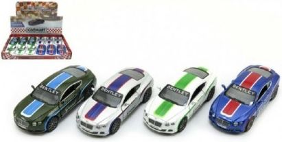 Auto Kinsmart Bentley Continental GT Speed 12cm kov asst 4 barvy na zpětné natažení 1 - obrázek 1