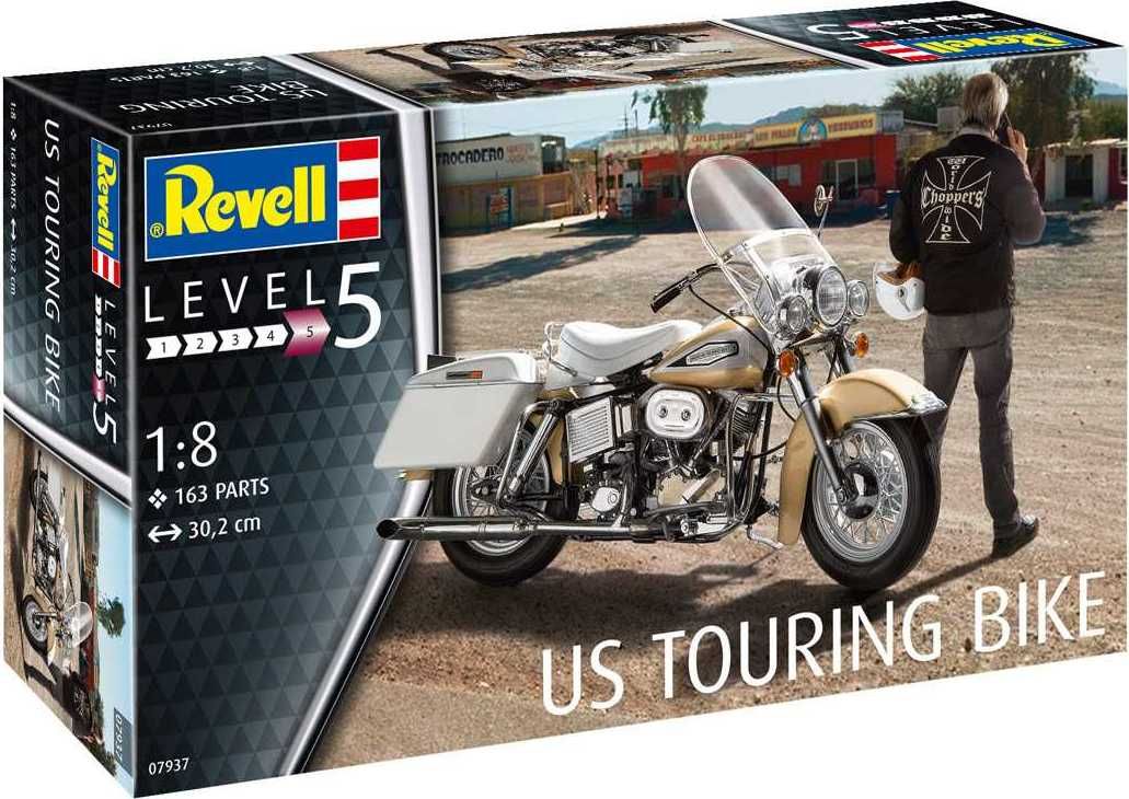 REVELL Plastic ModelKit motorka 07937 - US Touring Bike (1:8) - obrázek 1