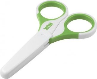 Dětské zdravotní nůžky s krytem Nuk zelené, Zelená - obrázek 1