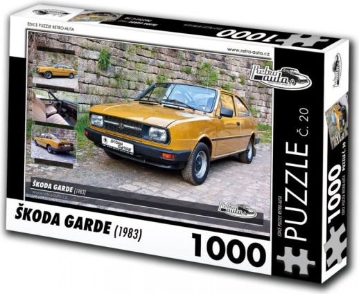 RETRO-AUTA Puzzle č. 20 Škoda Garde (1983) 1000 dílků - obrázek 1
