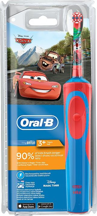 Oral-B Vitality dětský elektrický kartáček Disney Auta - obrázek 2