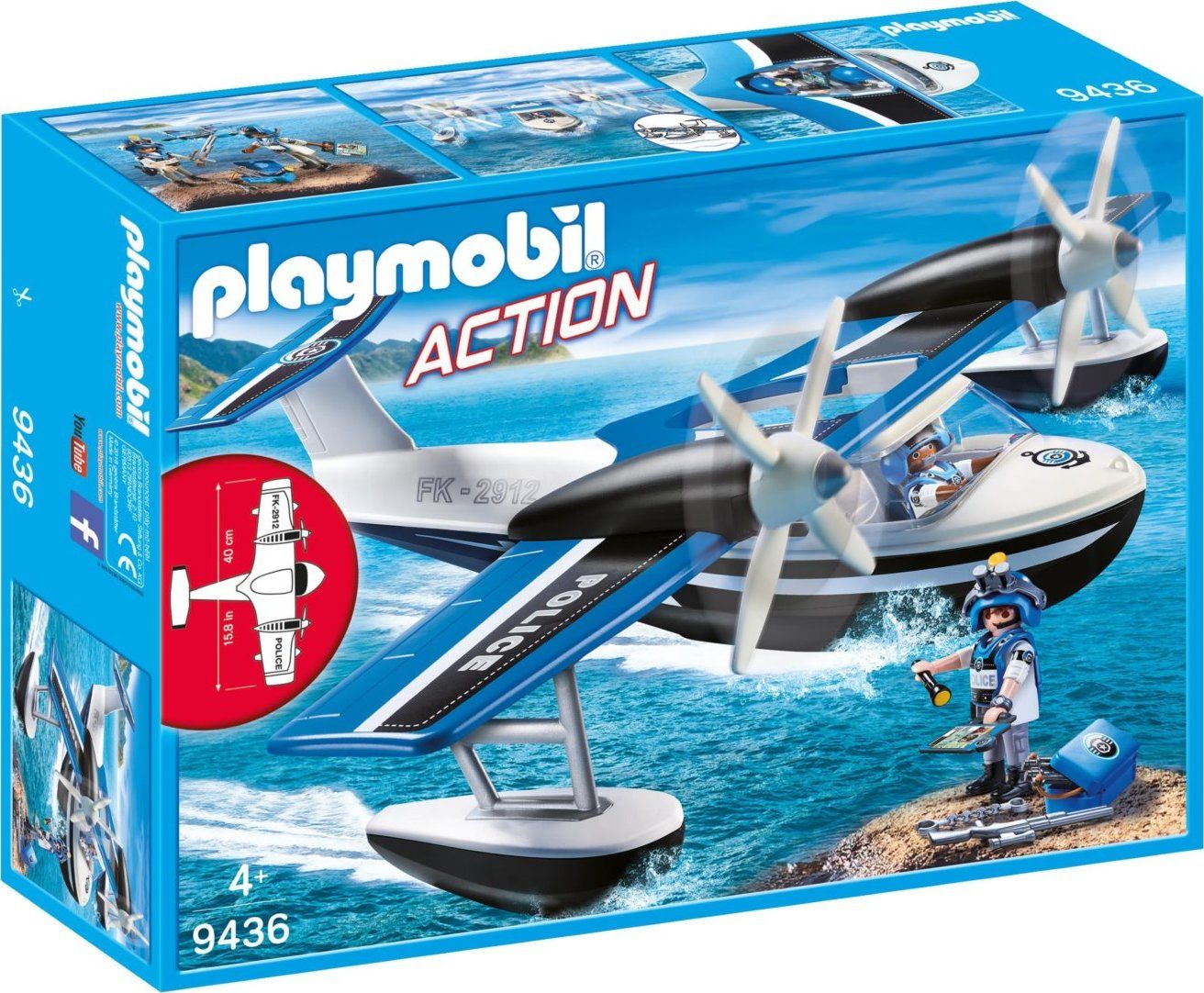 PLAYMOBIL Policejní hydroplán 9436 - obrázek 1