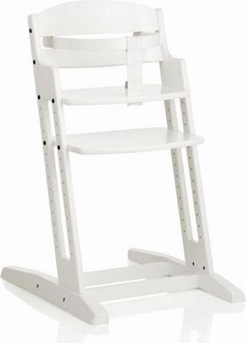 BABYDAN Dřevěná jídelní židlička DanChair, white - obrázek 1