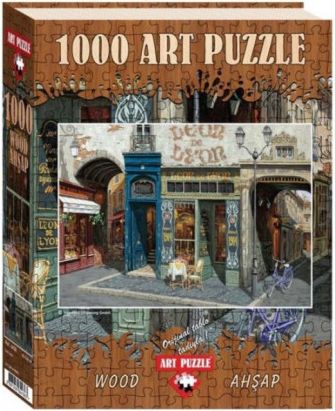 ART PUZZLE Dřevěné puzzle Kavárna Leon 1000 dílků - obrázek 1
