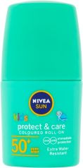 Nivea SUN Protect & Care Dětské barevné mléko na opalování SPF50+ roll-on 50 ml zelené - obrázek 1