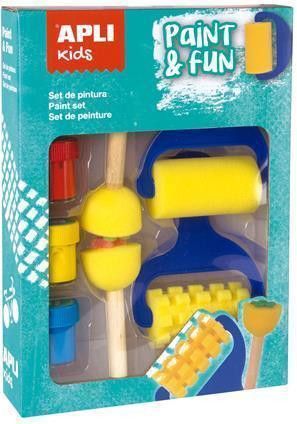 Sada na malování  "Paint and Fun", houbičky, APLI, set 7 ks - obrázek 1