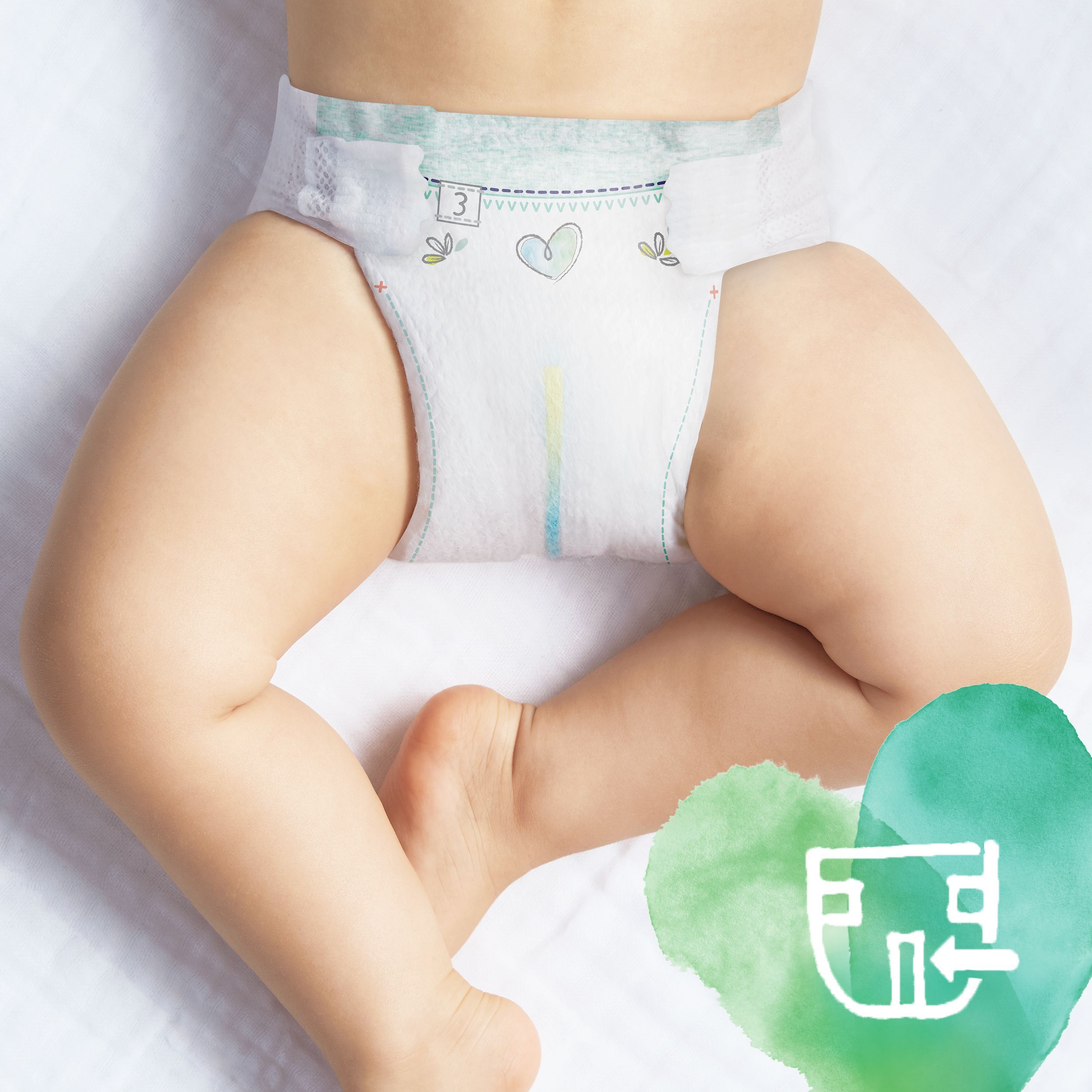 Pampers Pure Protection vel. 2 dětské plenky 39 ks - obrázek 5