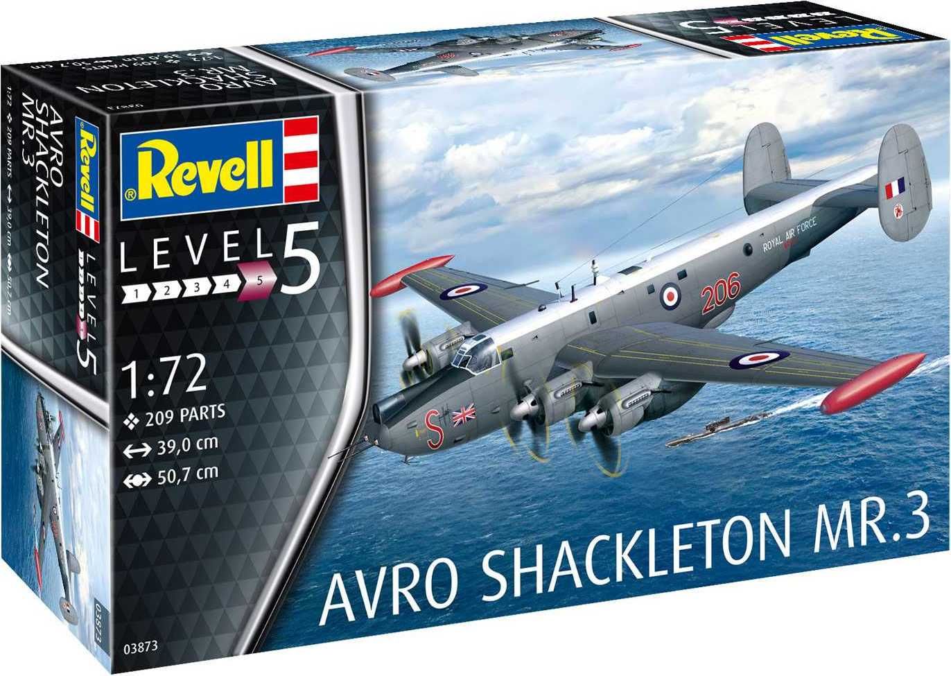 REVELL Plastic ModelKit letadlo 03873 - Avro Shackleton Mk.3 (1:72) - obrázek 1