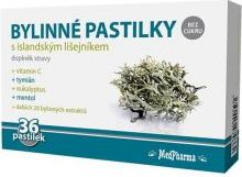 Medpharma Bylinné pastilky bez cukru islandský lišejník 36 ks - obrázek 1