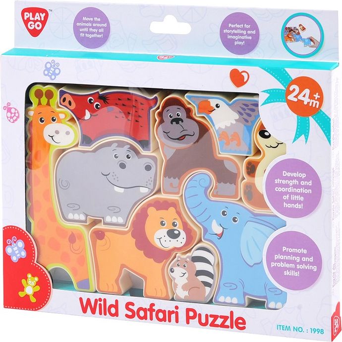 Wiky Puzzle dřevěné Zoo 20 x 14 cm - obrázek 2