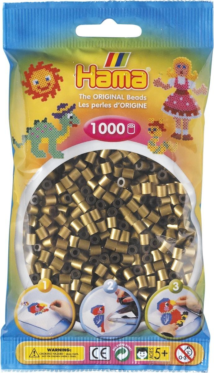 Hama H207-63 Midi Bronzové korálky 1000 ks - obrázek 1