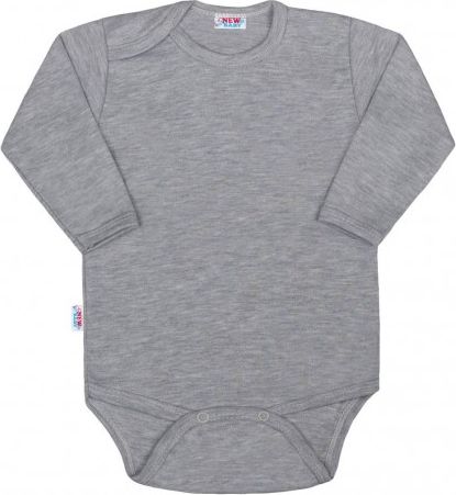 Kojenecké body New Baby Classic II šedé, Šedá, 80 (9-12m) - obrázek 1
