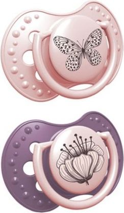 Dudlíky Lovi 0-3 m Botanic Girl - vínový, růžový - obrázek 1